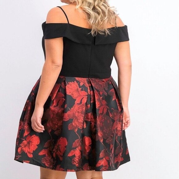 R&M Richards Women Plus Size Formal Evening Christmas Holiday Party Dress, 18W - Picture 2 of 10